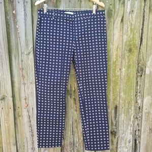 Navy Blue GAP Slim Fit Cropped Stretch Work Pants